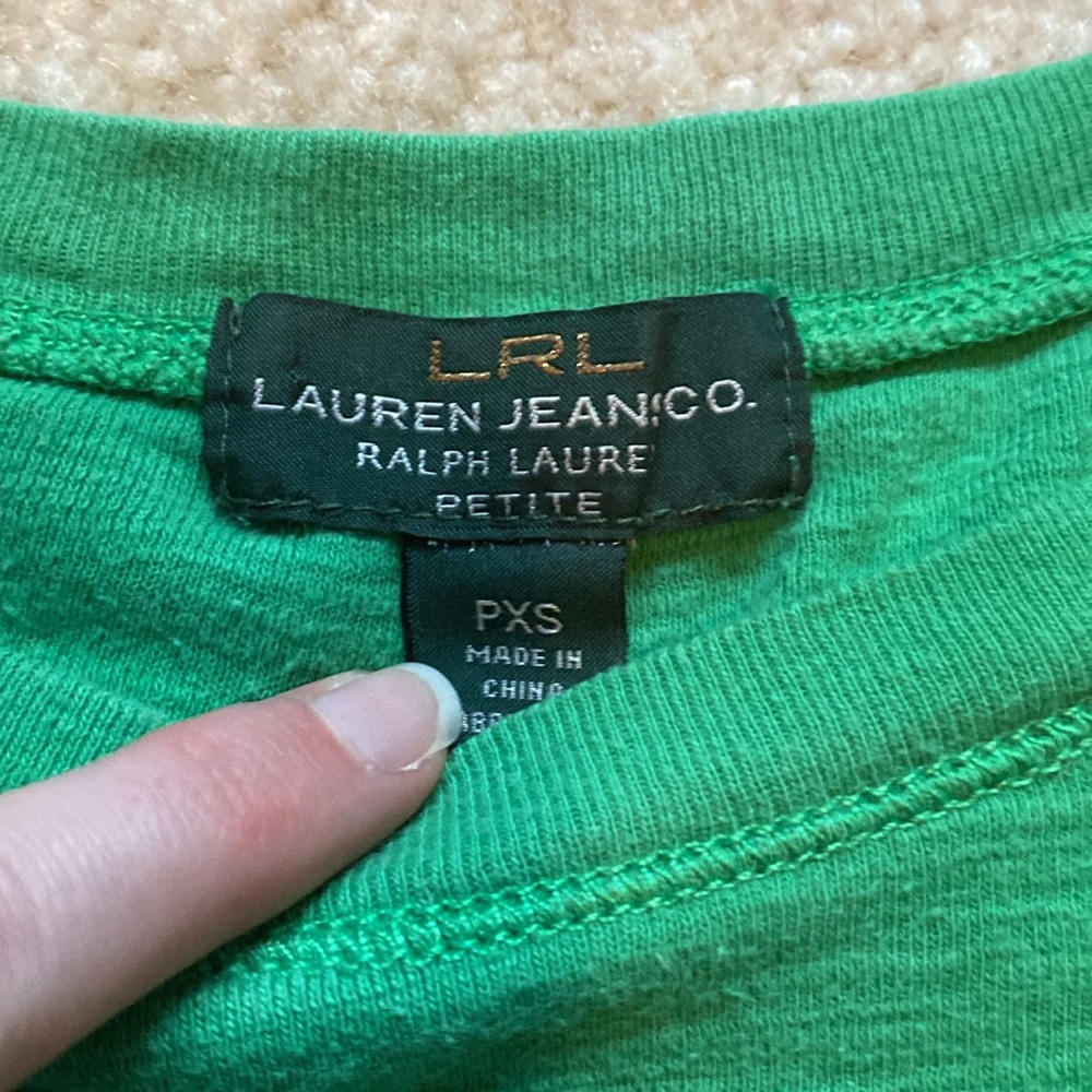 ✨HP✨ Ralph Lauren quarter sleeve top - Picture 3 of 6